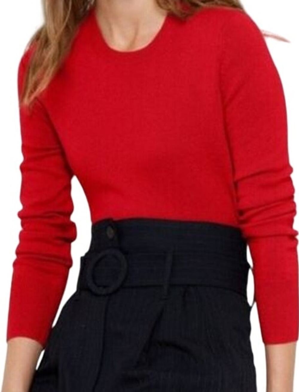 Ellen Tracy 100% Cashmere Sweater Pullover Long Sleeve Crewneck Knitted Pink XL